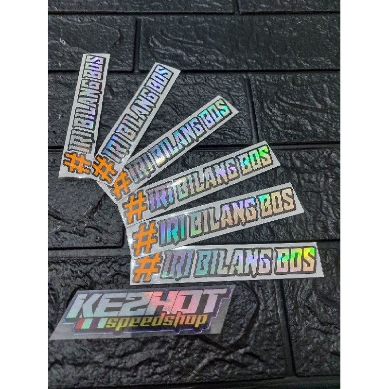 

stiker hologram iri bilang bos