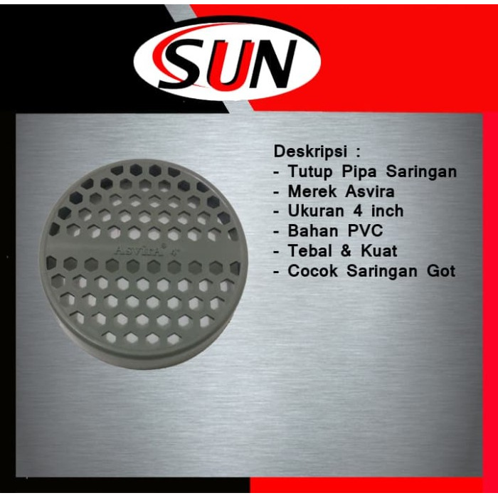 spesial Tutup dop Pipa PVC 4" inch bolong saringan Berkualitas