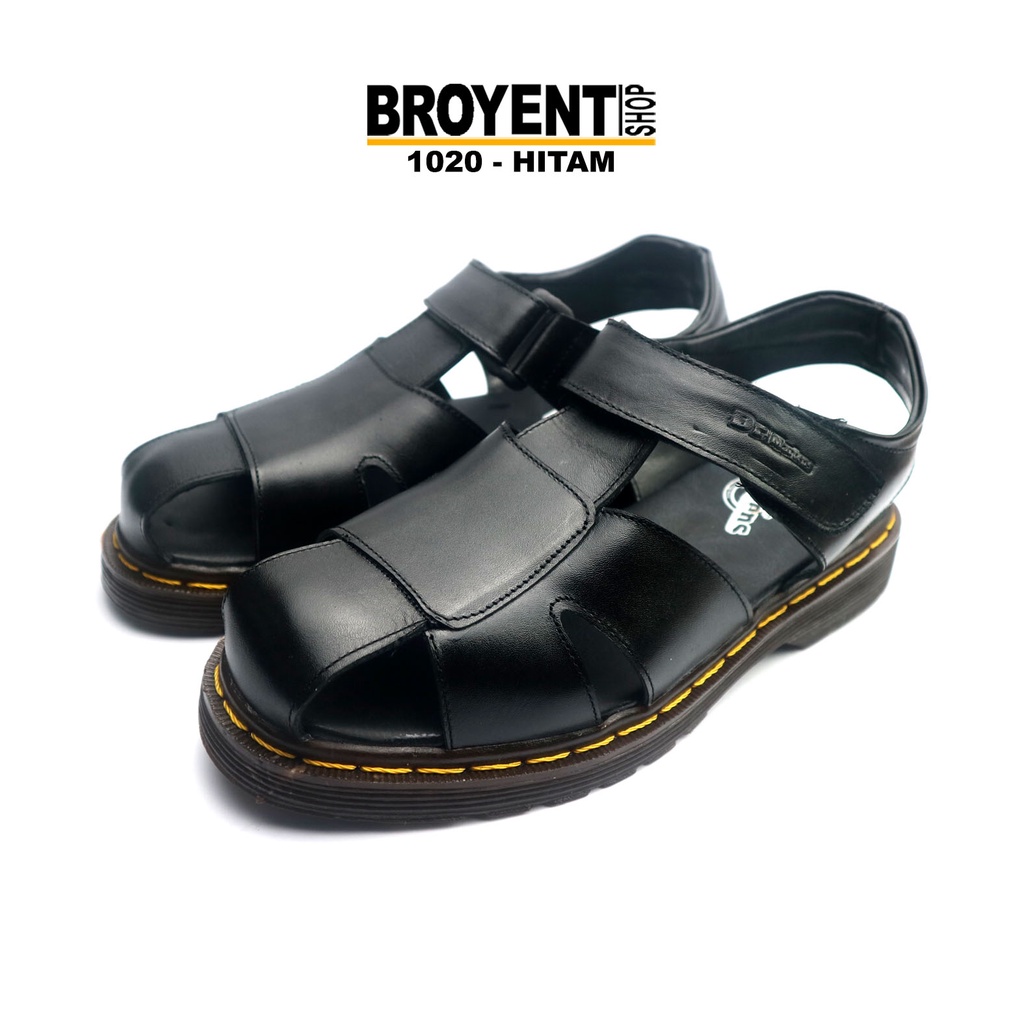 Sepatu Sandal Unisex Casual Kulit Asli like Docmart 1020