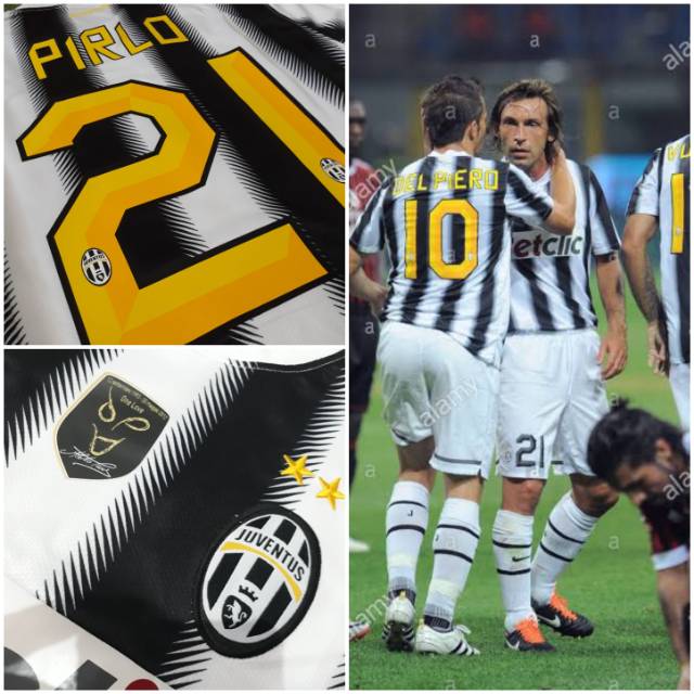 JERSEY RETRO JUVENTUS HOME 2011 2012 PIRLO SIZE L