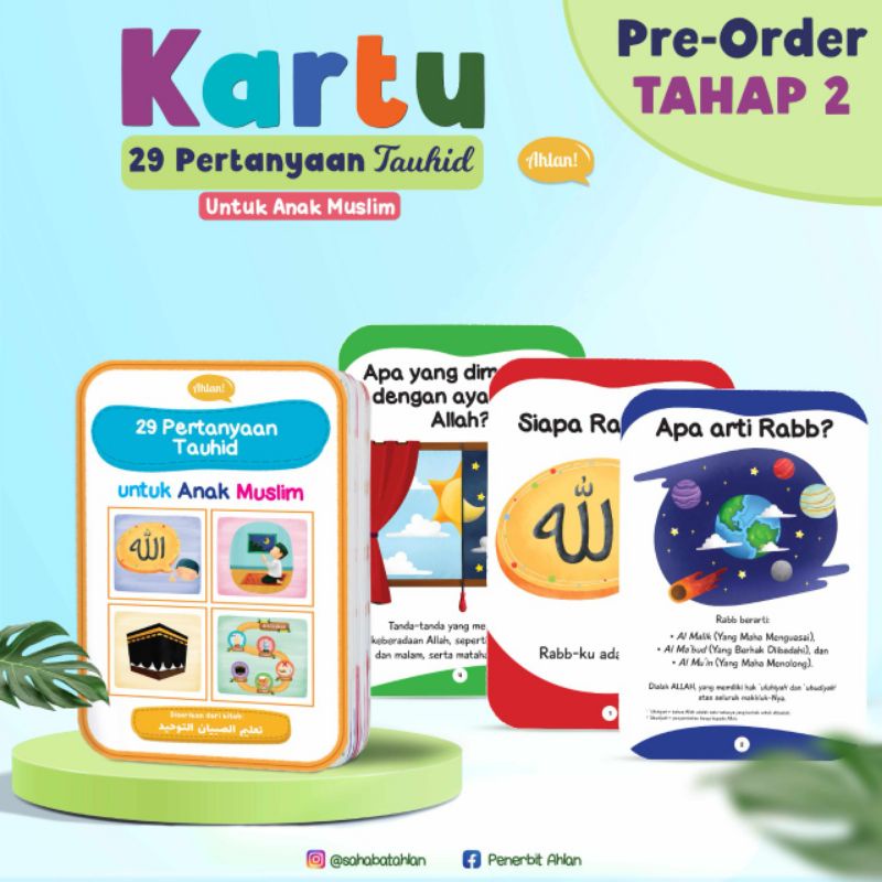 Kartu 29 Pertanyaan Tauhid Ahlan Kartu Tauhid Ahlan