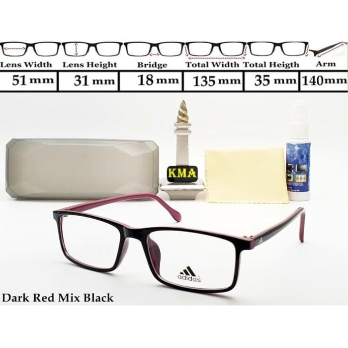 frame kacamata lensa minus Adidas kacamata adidas frame sport minus