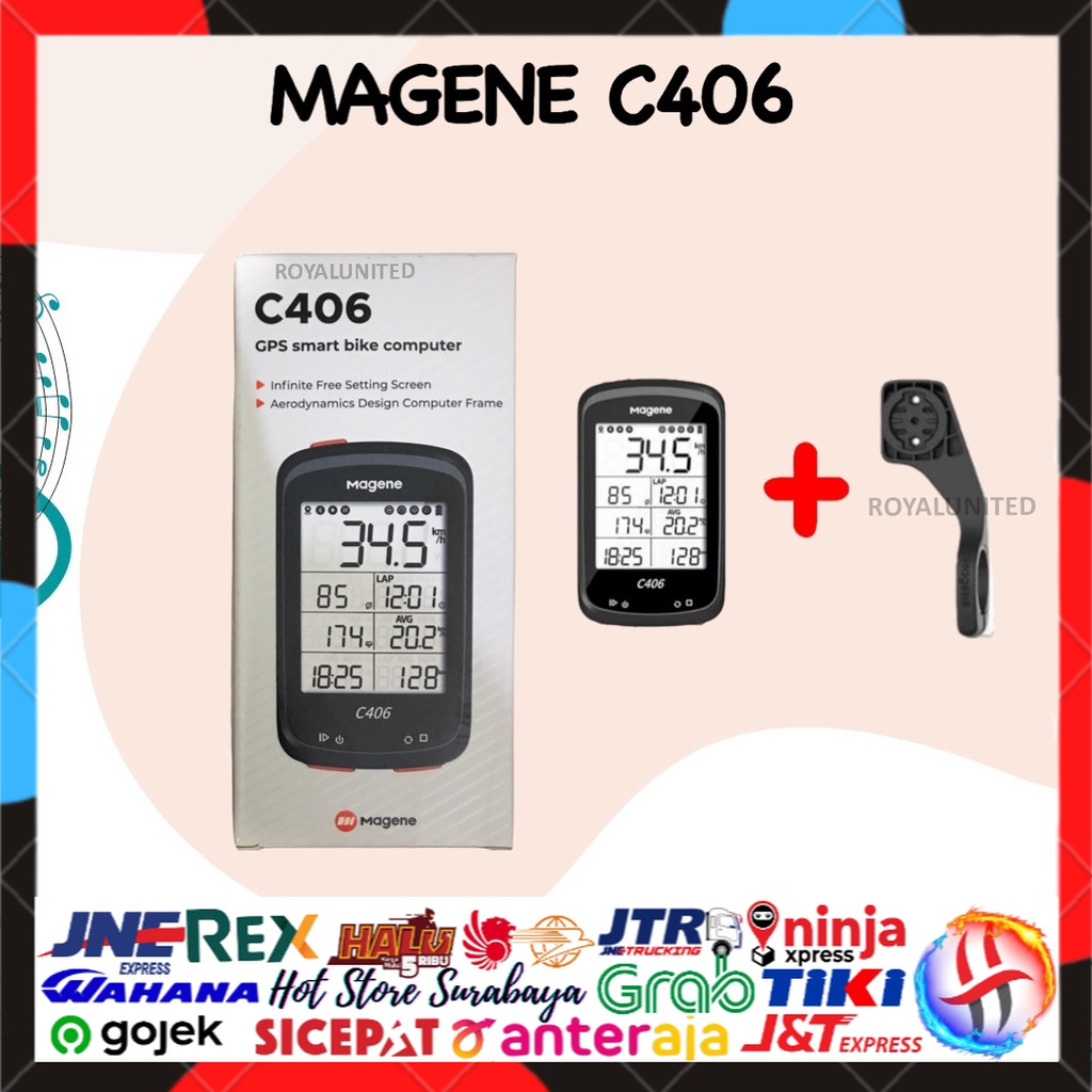 Magene C406 Cyclocomp GPS Bike Computer not XOSS Bryton Garmin Wahoo Magene C406 Lite Speedometer Sepeda Suport Strava GPS Magene C406 Speedometer / Speedometer Sepeda Magene C406 BERKUALITAS