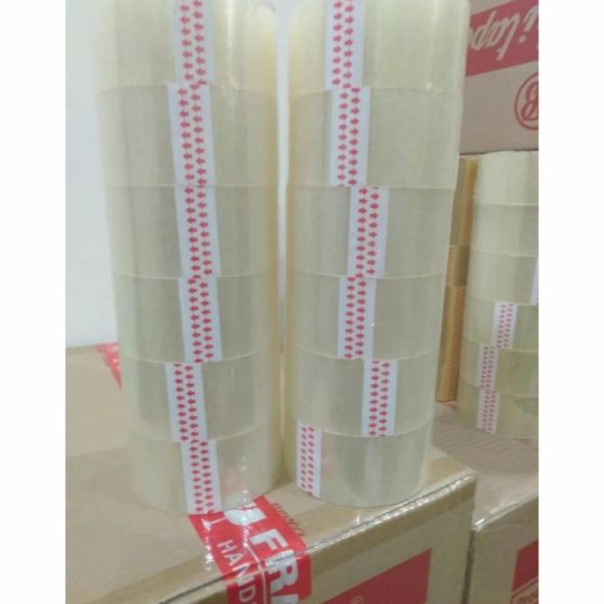 

Lakban Bening 6 Pcs/Lakban 45X100 Bagus