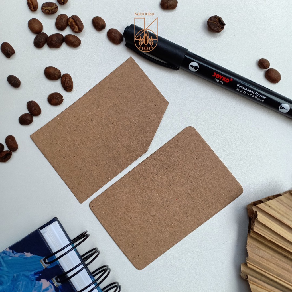 Jual Blank Card Kartu Ucapan Kraft Polos Rustic Shopee Indonesia