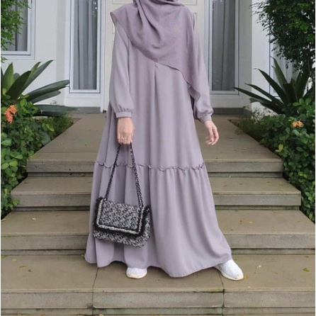 [ TERLARIS ] JOVINNA MAXI DRESS | SIZE S M L XL XXL | GAMIS TERBARU FASHION MUSLIM BUSUI ITY CREPE