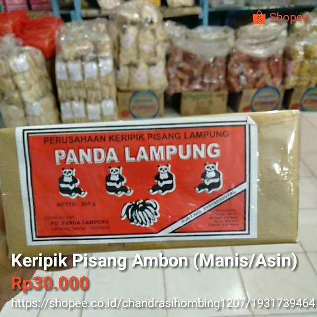 

Keripik Pisang Ambon (Manis/Asin)