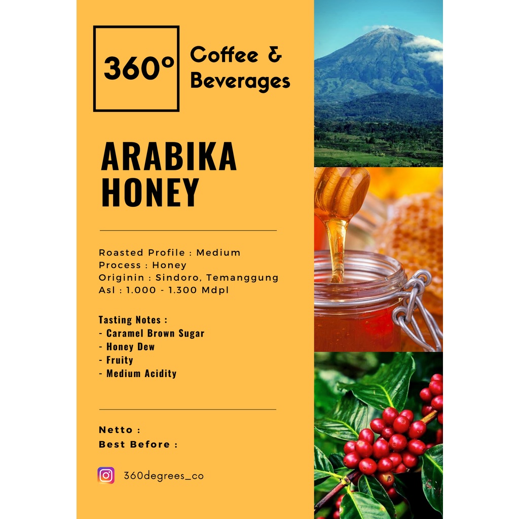 

Kopi Arabika Honey Temanggung 100gr