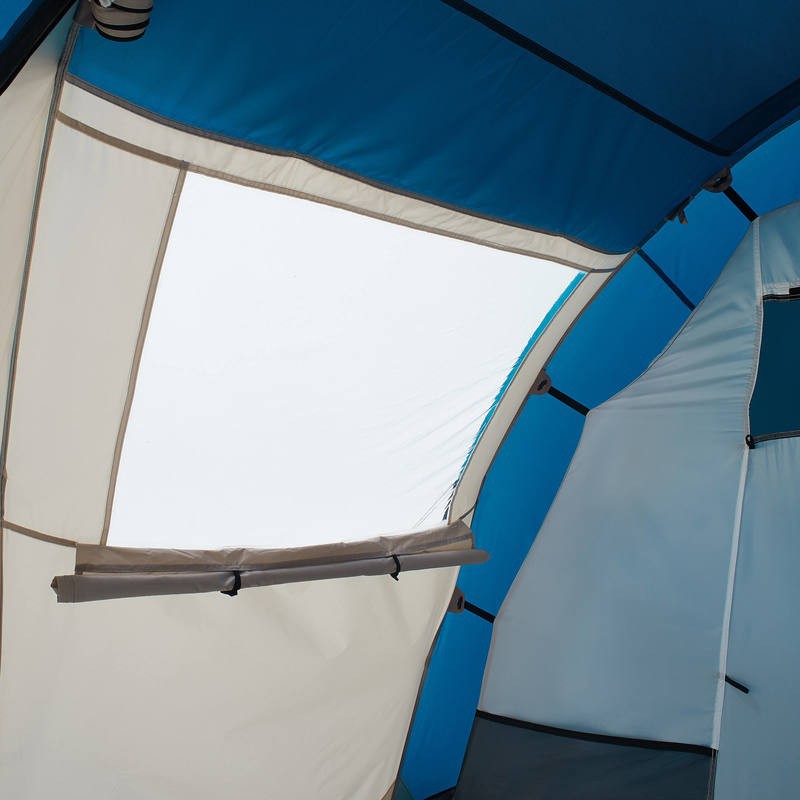 QUECHUA Arpenaz Family 4 Dome Tent Tenda Camping Keluarga Untuk 4 Orang Original - Fresh Blue