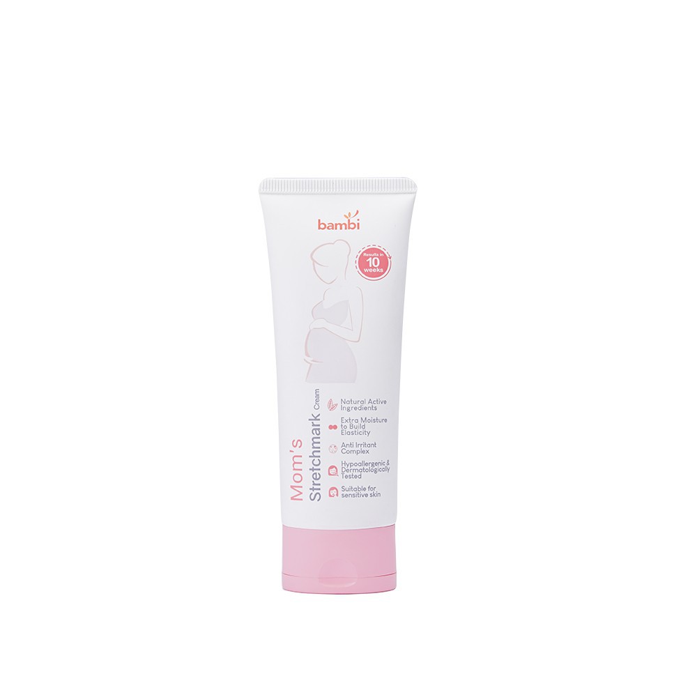 BAMBI Baby Mom's Stretchmark Cream 100ml | Cream Memudarkan Strechmark