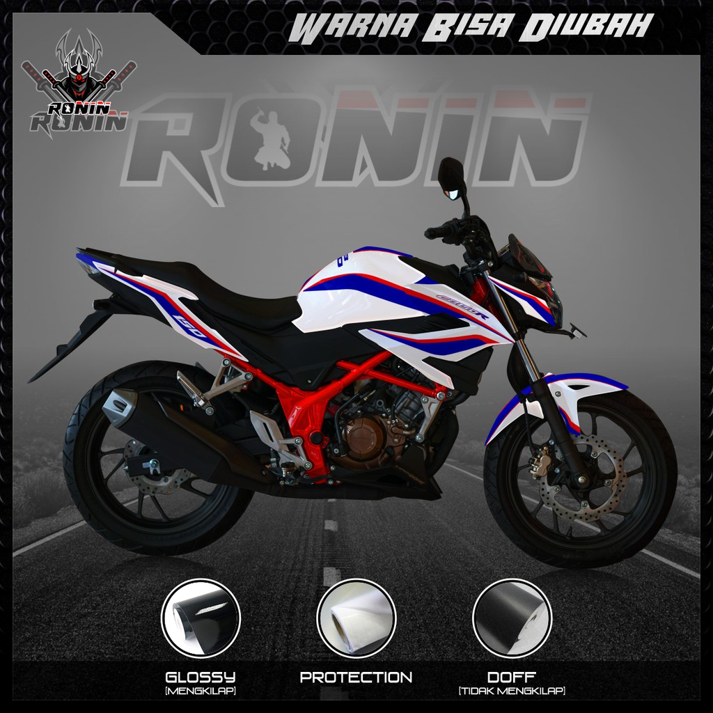 Sticker Decal CB 150R, CB 150R V3, New CB 150R, CB 150 R  (Motif BMW Livery)