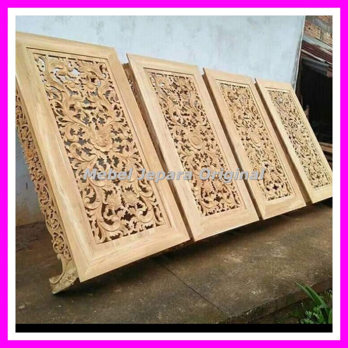 meja ketapang ukir jati jepara - Meja lesehan full ukir jati mentahan