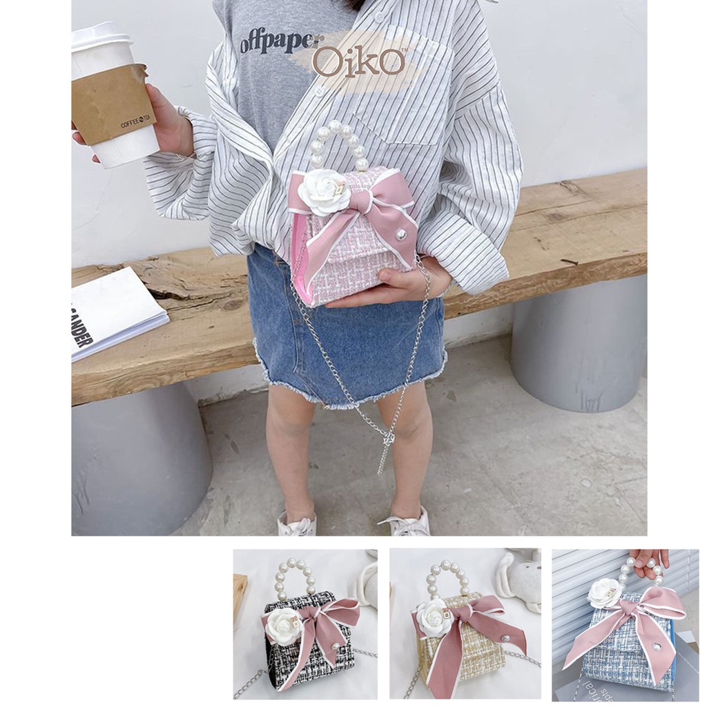 TAS SELEMPANG ANAK OIKO BOWBOW SLING BAG / TAS REMAJA / TAS KOREA