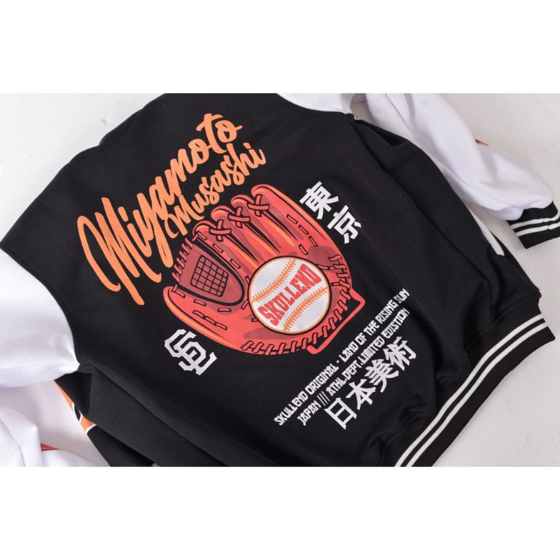 OLV - JAKET VARSITY BASEBALL PRIA WANITA BOMBER MOTIP JACKET TERBARU KAMIKAZE SIZE SAIS M L XL VINTAGE ORIGINAL SKULLEND BASEBAAL EVERYONE BAYAR DI TEMPAT HUSTLE YOKOSUKA EVERYONE MLB NBA RACING ORIGINS  HOMERUN BAHAN TEBAL BASEBAAL VERSITY MURAH KEKINIAN