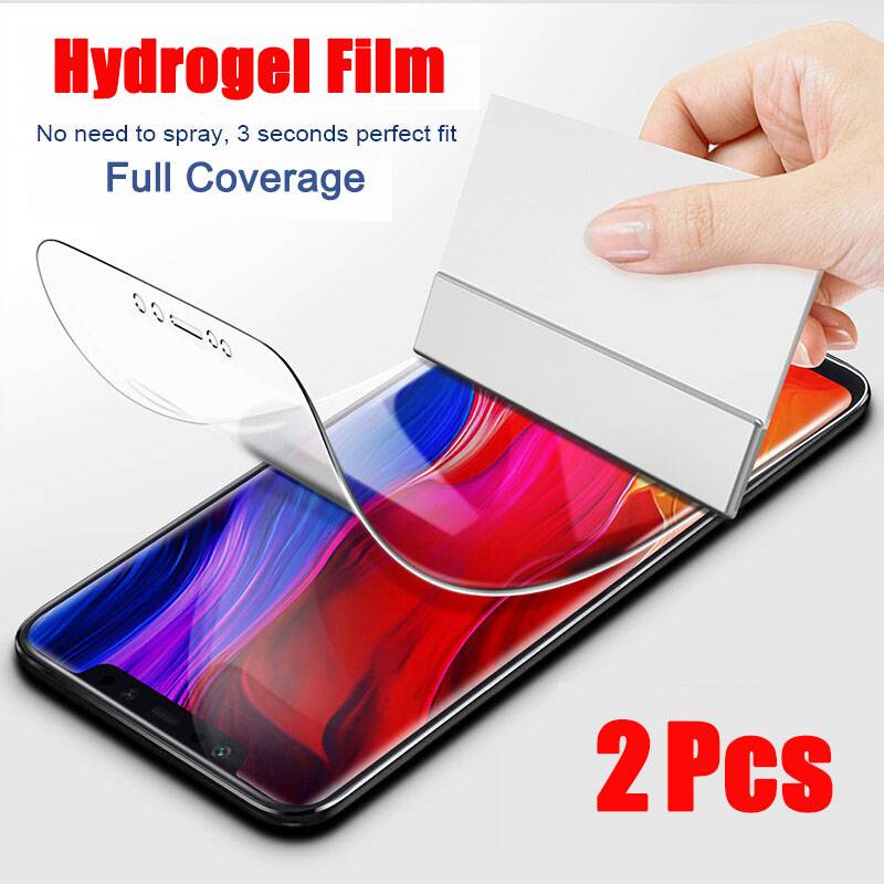 2Pcs Cover Soft Hydrogel Film For Xiaomi Mi 11 Mi 10 Mi 9 9T Pro Mi 8 A3 Screen Protector For Redmi Note 10 9 8 7 K20 K30 Pro 9S