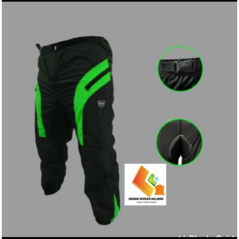 Celana Sepeda Pendek 3/4 Downhill Donhil Pria Wanita Padding Busa Clana Jersey Bawahan Olahraga Gowe
