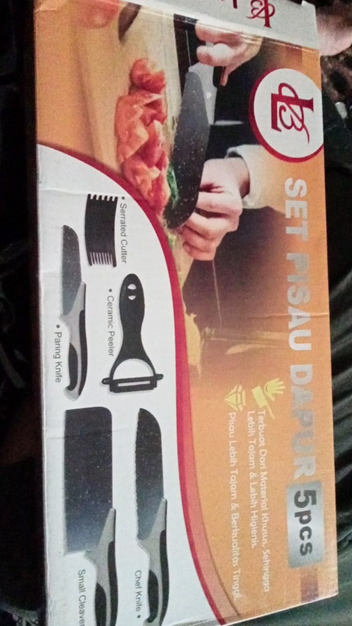 Pisau Set Dapur 5pcs Batu Maifan