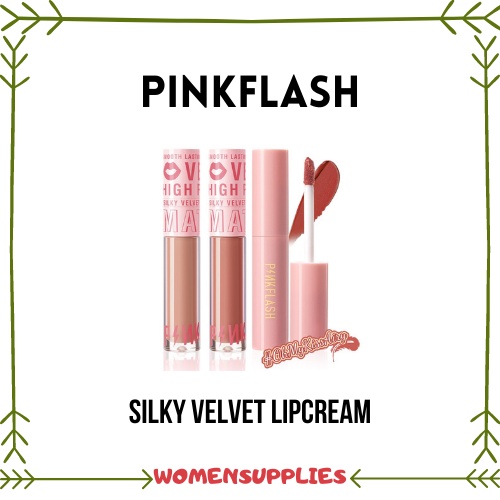 PINKFLASH Silky Velvet Lip Cream | PINK FLASH Velvet Lipcream Matte Lipstick