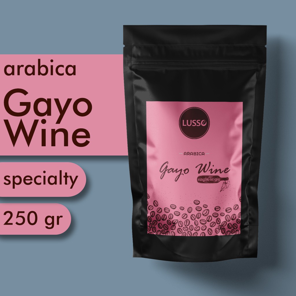 

KOPI ARABIKA ACEH GAYO WINE 250 GRAM - GRADE SPECIALTY