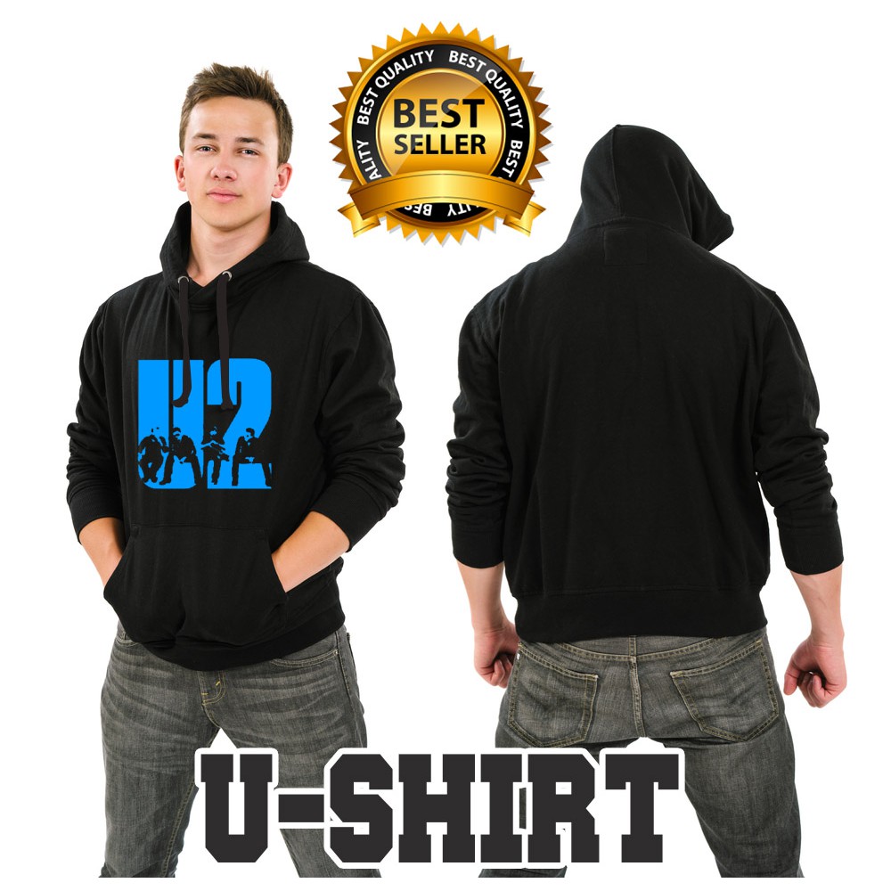 JAKET SWEATER HOODIE U2 BAND MURAH TERBARU PRIA&WANITA DISTRO U-SHIRT