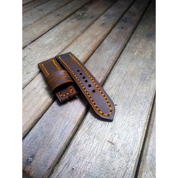 Tali jam kulit crazy horse/Strap jam tangan kulit asli/tali jam kulit asli/tali kulit jam tangan