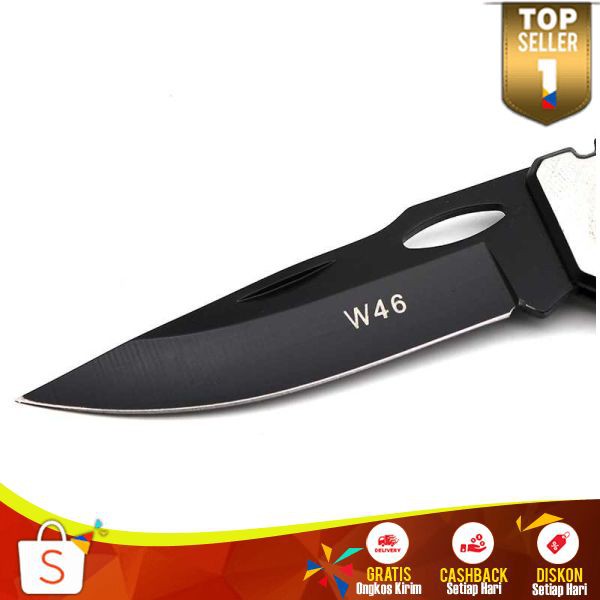 Hui Xuan Zi Pisau Saku Lipat Mini KT 06 Knife Survival Tool Stainless Steel Perlengkapan Outdoor