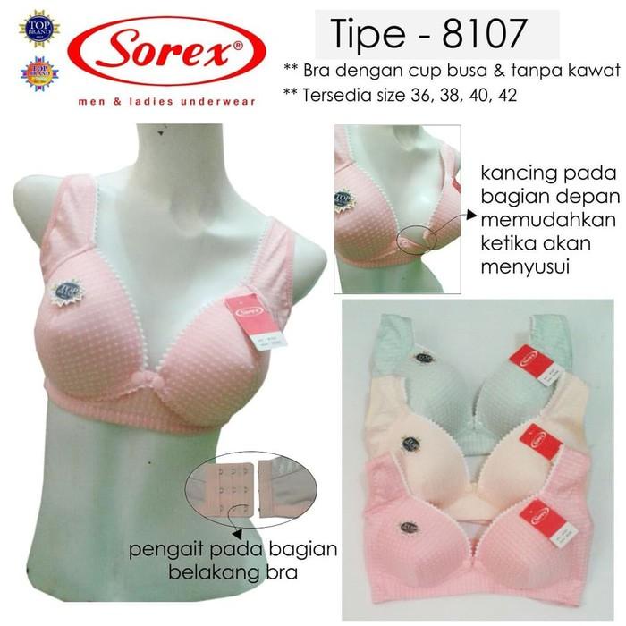 Sorex Bra 8107 BH Menyusui | Nursing Bra Sorex Tanpa Kawat Wanita Dewasa | Open Sorex