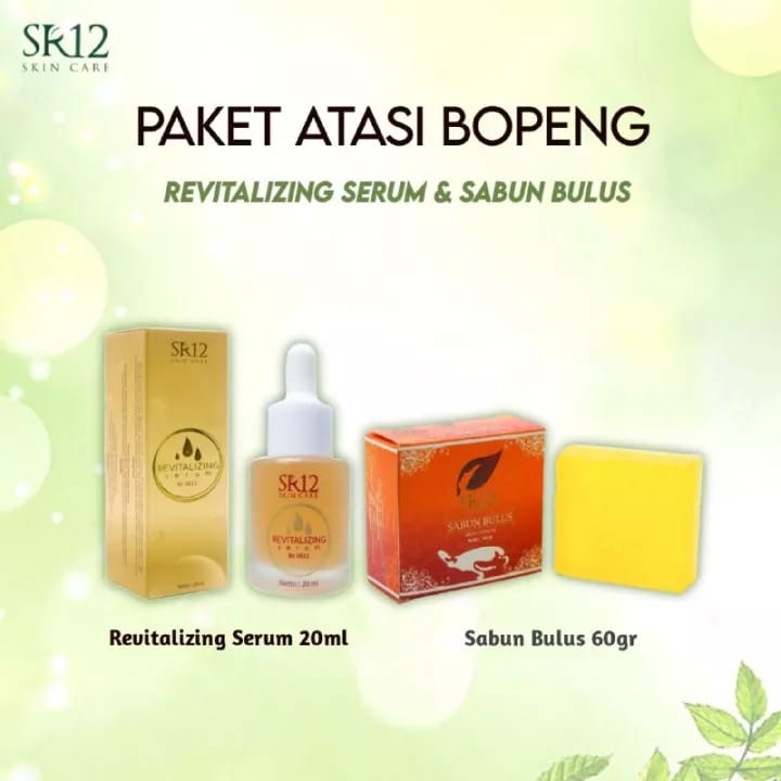 AMPUH PAKET BOPENG/PAKET BOPENG SR12/Sabun bulus+Revitalizing serum/BPOM