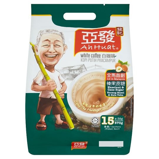 

Ah Huat White Coffee Hazelnut & Cane Sugar 570g