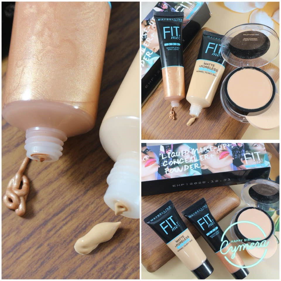 [SEPAKET] PROMO Paket Make Up Maybelline Fit me 3in1 LIQUID MAKEUP 3354