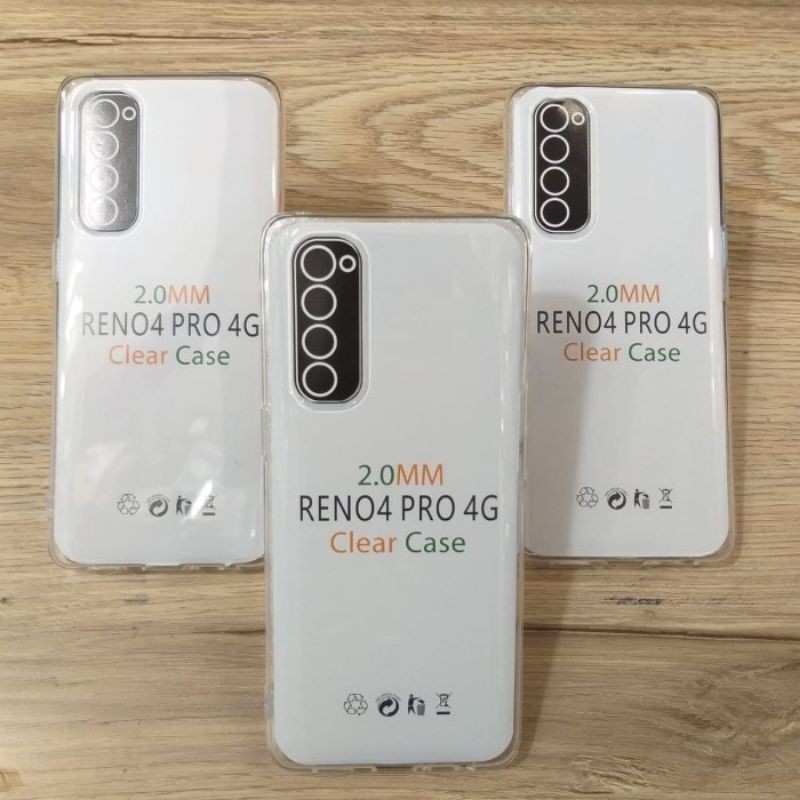 Oppo Reno 4 / 4F / 4Pro Softcase Bening HD Clear Case Silikon Cover Soft Case