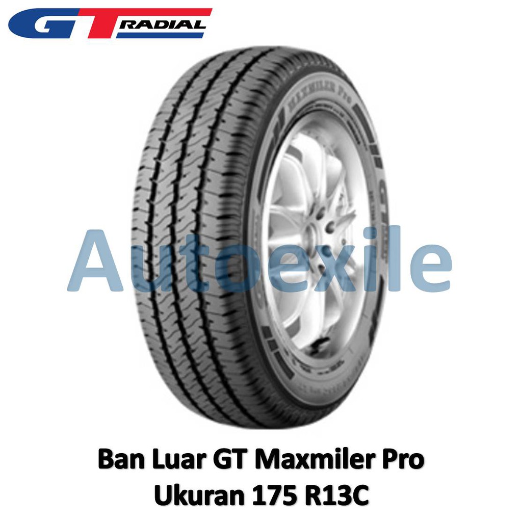 Ban Luar GT 175 R13 Maxmiler Pro Tubeless Radial R13C Mobil Aman Tahan Lama