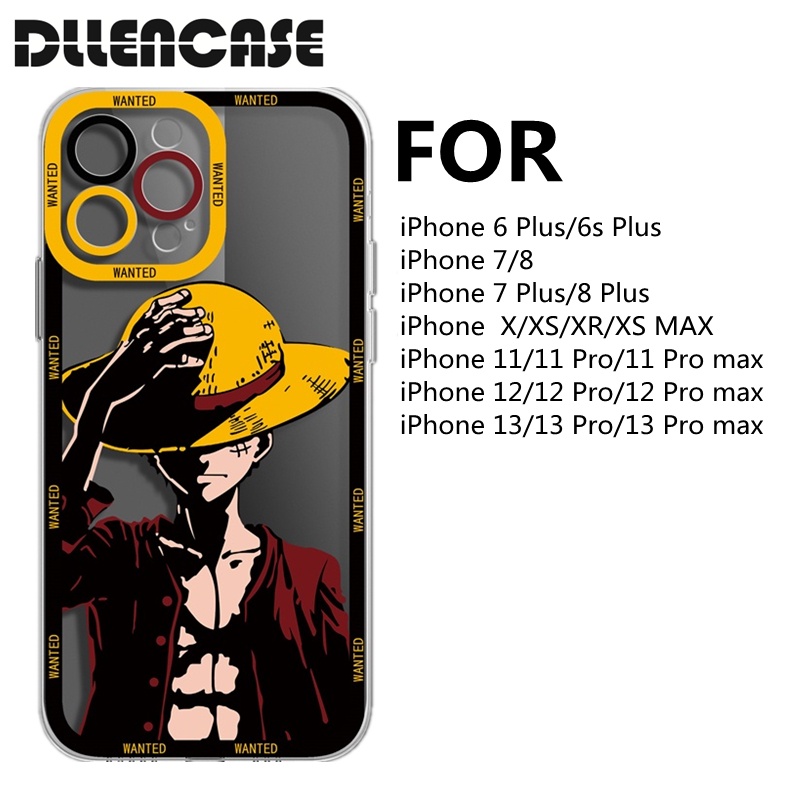 Dllencase Casing TPU iPhone 14 13 Pro Max 6 + / 6s + / 7 / 7 + / 8 / 8 + X / XS / XR / XS Max 11 / 12 / 13 / A2 Pro Max Shockproof Motif Kartun