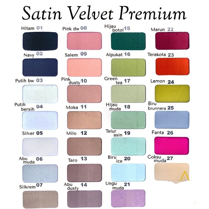 Kain Satin Velvet Premium (Meteran)