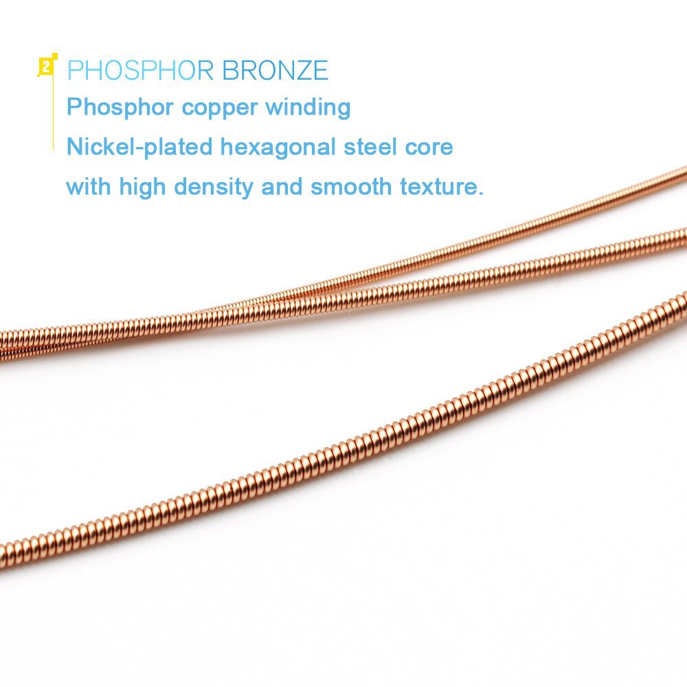 Orphee T4 T5 T6 T7 T8  Senar Gitar Akustik Phosphor Copper Double Coating