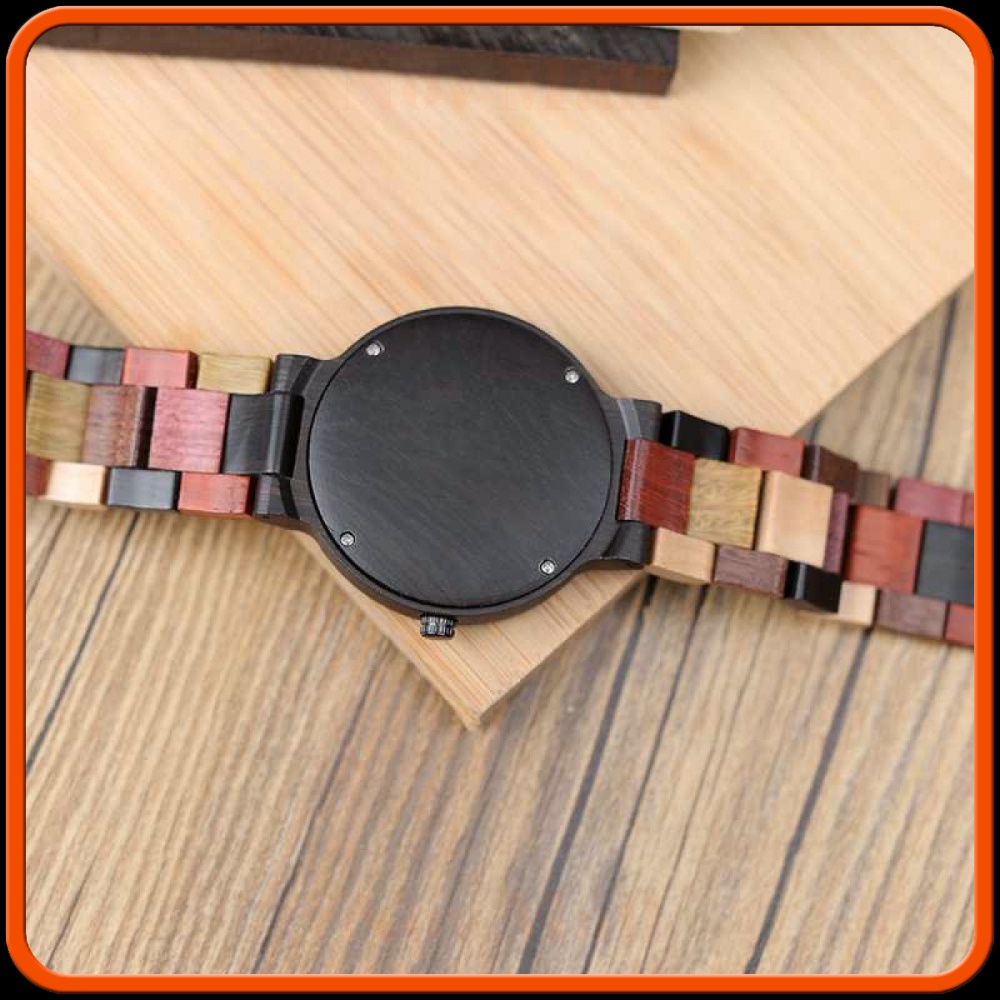 Jam Tangan Kayu Day Date Pria - WP14