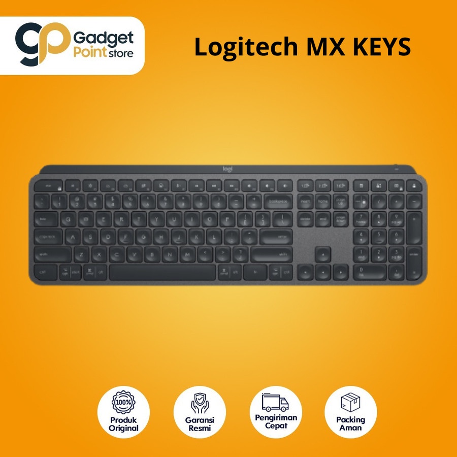 Logitech Keyboard Wireless Keyboard MX Keys - Original Garansi 2 Tahun