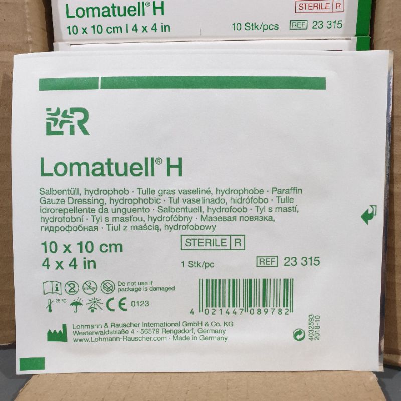Lomatuell H 10 x 10cm isi 10 Lomatul 4 x 4 in