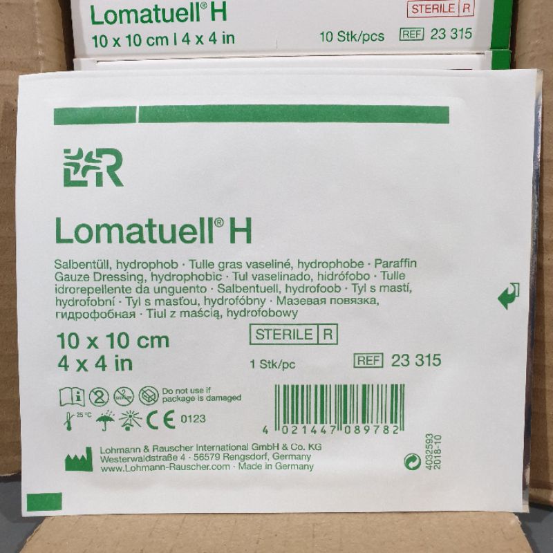 Lomatuell H 10 x 10cm Lomatul 4 x 4 in