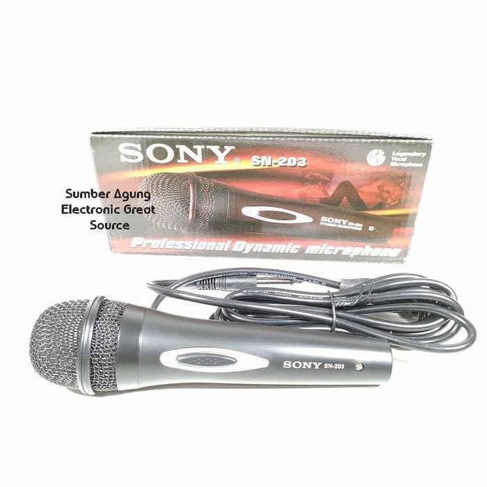 Mic Sony SN203 203 Professional Dynamic Microphone Mik Menyayi Vokal