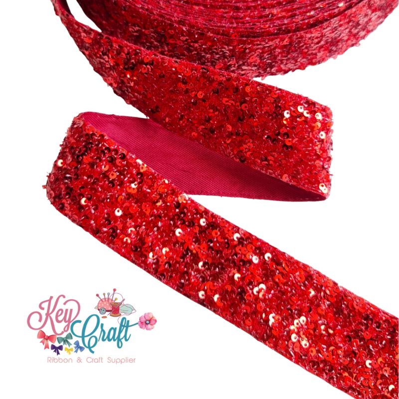 

Pita Payet kecil color Red size 3,8cm