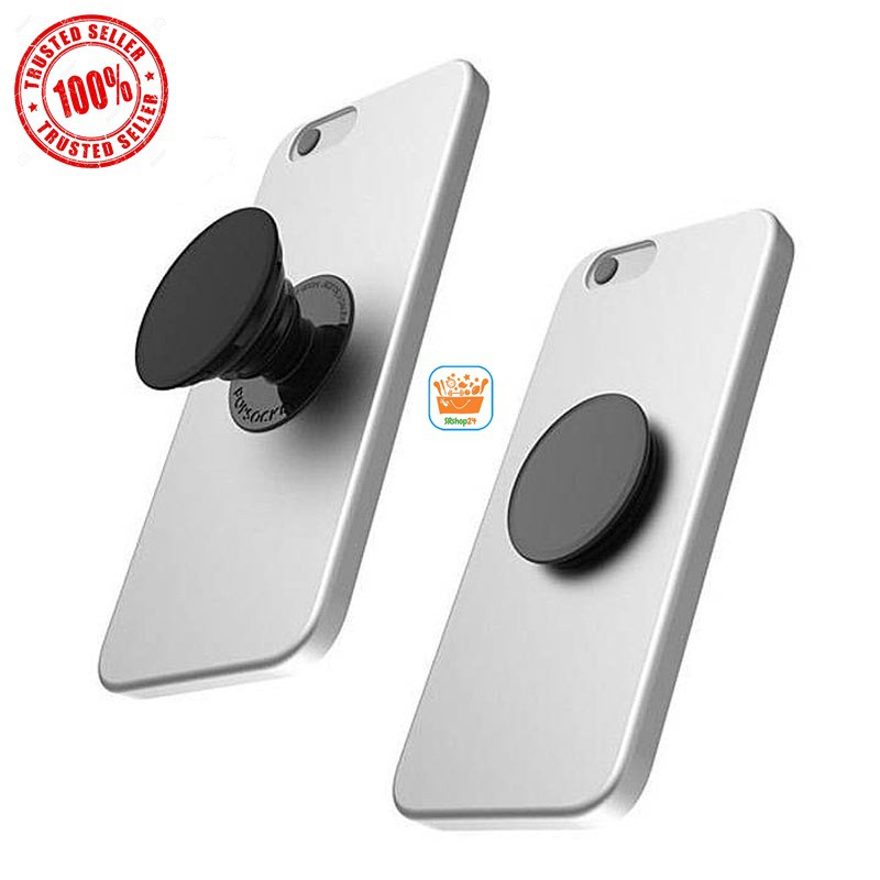 POP SOCKET 3D PVC POLOS / HAND GRIP STANDING HP - WARNA ACAK