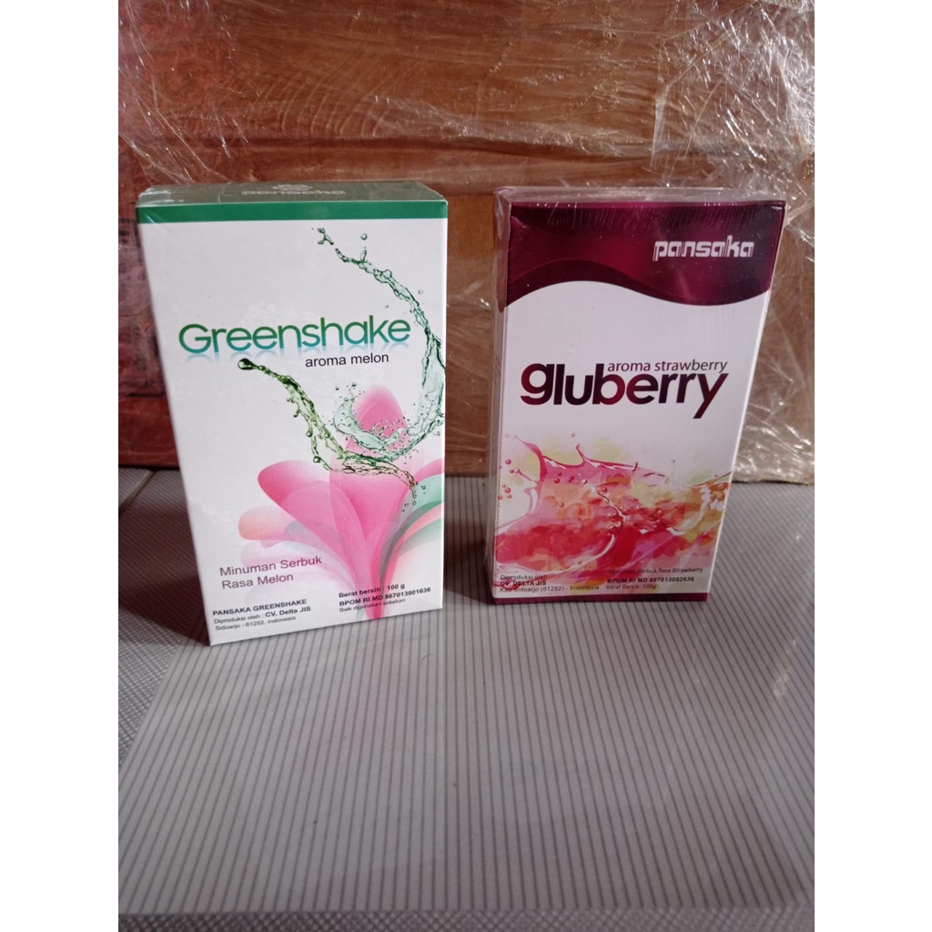 GLUBERRY DAN GREENSHAKE PANSAKA ORIGINAL PRODUK