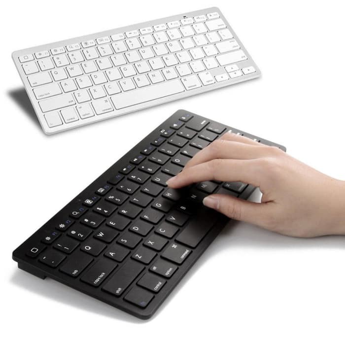 Paling Murah keyboard bluetooth ios android laptop komputer ultra slim tipis Terjamin