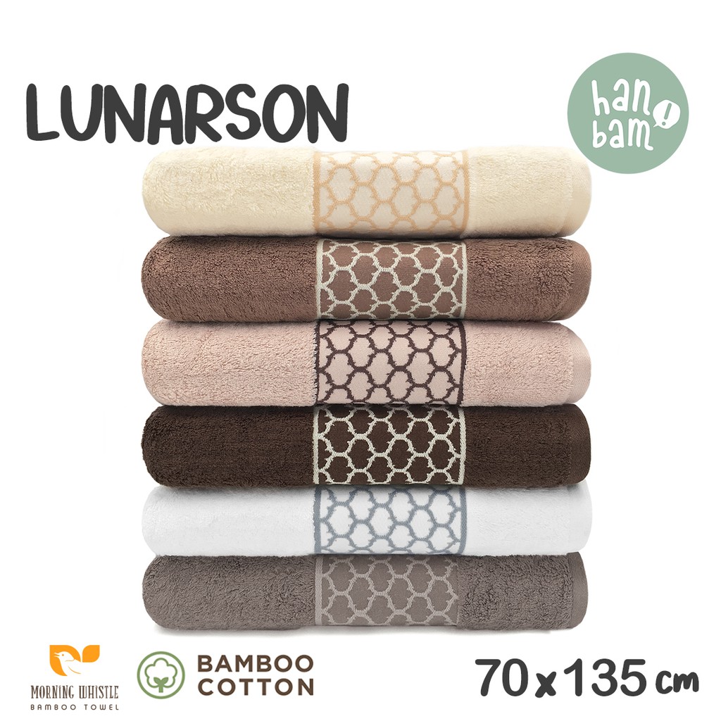 Terry Palmer Morning Whistle Bamboo Lunarson / Handuk Mandi 70 x 135 cm