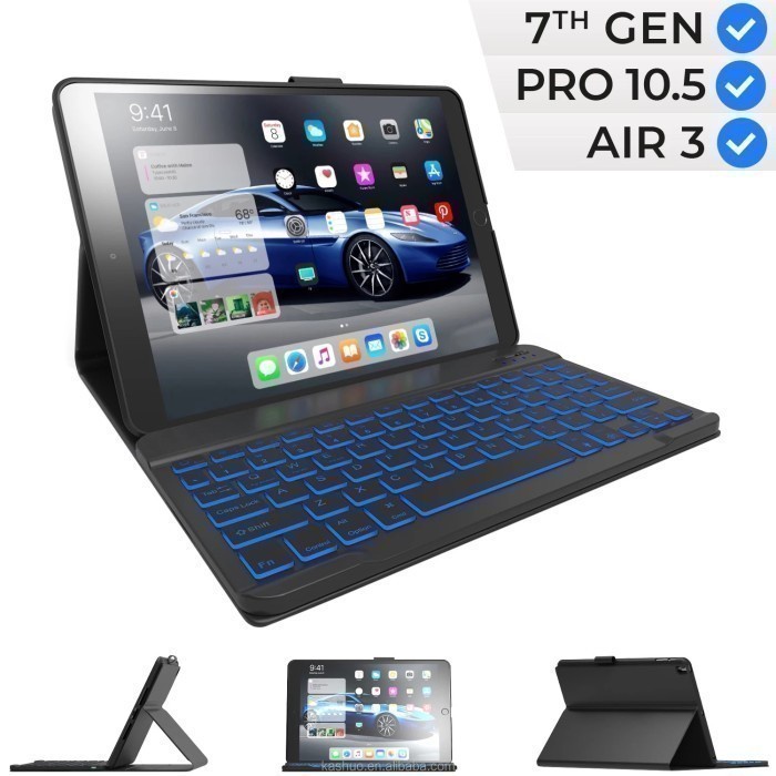 SAMSUNG TAB S4 T830/S5E T720 BOOK COVER KEYBOARD BACKLIGHT WIRELESS