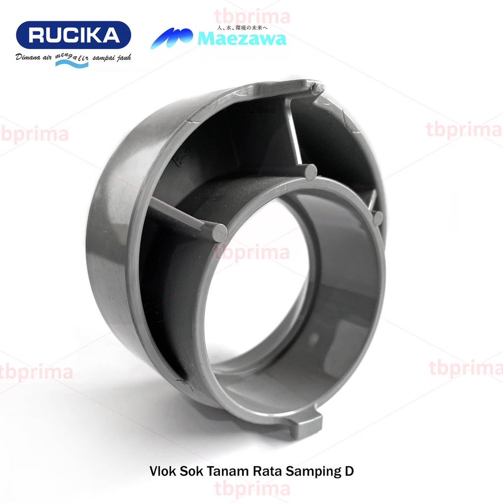 Vlok Sok Tanam Rata Samping 4 x 3” D RUCIKA ( Special Fitting )