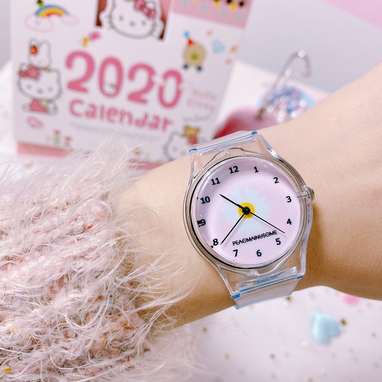 Jam Tangan Elektronik Jelly Transparan Motif Kartun Untuk Anak Laki-Laki/Perempuan Daisy Watch-2