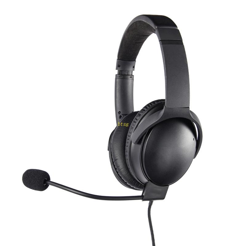 Btsg Kabel Extension Audio Headphone Gaming Panjang 2m Noise Canceling Dengan Kontrol Volume Untuk BOSE QC35II