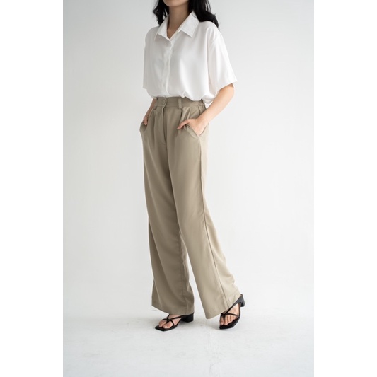 Beige Studio - Kairi Pants / Celana Panjang High Waisted Cullote Wanita